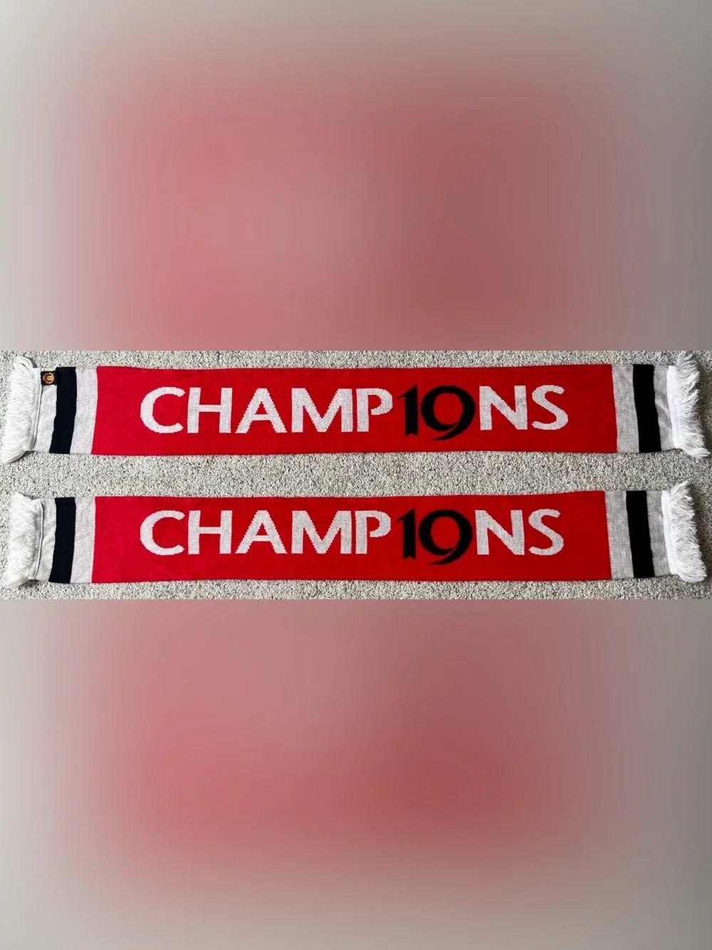 Manchester United 2011 Premier League Champions Soccer Scarf